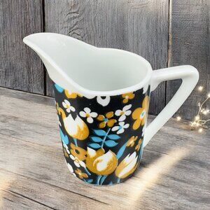 Vintage Royal Crown Mexican Fiesta By Kitty Small Porcelain Pitcher Creamer VTG
